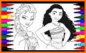 painting moana coloring book drawings learning related image
