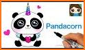 Unicorn Panda - Color By Number related image