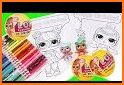 lol dolls girls & pets Coloring Book related image