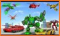 Green Robot Machin Car Transformer Robot Car Games related image