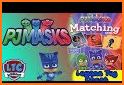 Pj memory game masks - memory match for kids related image