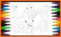 Coloring pages for happy friends related image