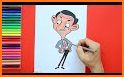 Coloring For Kids - Mister Bean related image