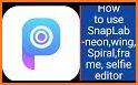 SnapLab - neon, wing, spiral, frame, selfie editor related image