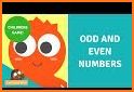 Even Odd Numbers for Pre-school related image