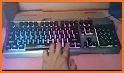 Blue Lightning Wolf Keyboard related image