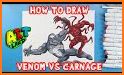 How to draw Venom & Carnage Offline related image