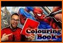 Coloring Spider Super Heroes related image