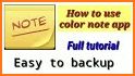 Color notepad - notes - widget related image