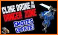 Clone robot drone in zone of danger Tips related image