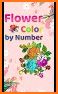 Flower Coloring - Paint by Number Art Book related image
