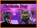 Scary cartoon dog Hop tiles related image