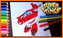 SuperWings Coloring Kids related image