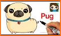 Pug Emojis + related image