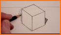 Cube Drawing 3d related image