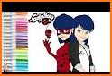 Ladybug miracul coloring book related image