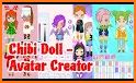 Chibi Doll Dress up & Coloring related image