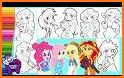 Pony coloring cartoon related image