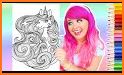 Unicorn Coloring Book & Puzzle related image