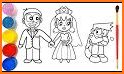 Glitter Wedding Coloring Book related image