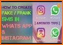 Fake Instagram chat and post related image
