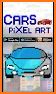 Car coloring book-Hot paint by number game related image