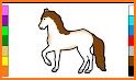 Horse Coloring Pages for kids related image