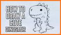 How to Draw Cartoon Dinosaurs Step by Step related image
