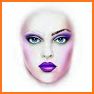 Download and color: Grayscale MakeUp Face Charts related image
