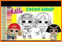Coloring book Dolls. Glamour Colors related image