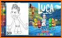Luca Coloring Book For Kids related image
