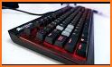Black Red Metal Keyboard related image