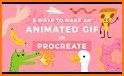 Drawing GIF : Draw Anything and make GIF related image