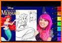 Glitter mermaid coloring pages for kids related image