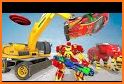 Excavator Robot Car Game: Elephant Robot Games related image