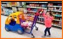 Kids shopping. Supermarket related image