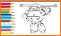 super wings coloring book related image