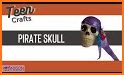 Pirate Skull Keyboard Background related image