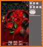 Dark Red Flower Launcher Theme related image