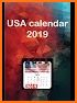 USA Calendar 2019 Popular related image