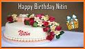 Name & Photo on Birthday cake - Status & Greetings related image