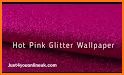 Pink Silver Glitter Keyboard Background related image