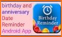 BIRTHY reminder : anniversary birthday reminder related image