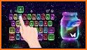 Glitter Star Unicorn Keyboard Background related image