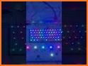 Neon Red Samurai Keyboard Background related image