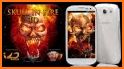 Blue Fire Skull Bone Live Wallpaper related image