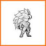 Super color by number DBZ pixel related image