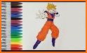 DBZ Super Saiyan Coloring related image