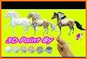 Horse Coloring Book 3D related image