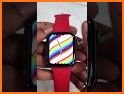 Rainbow digital watch face related image